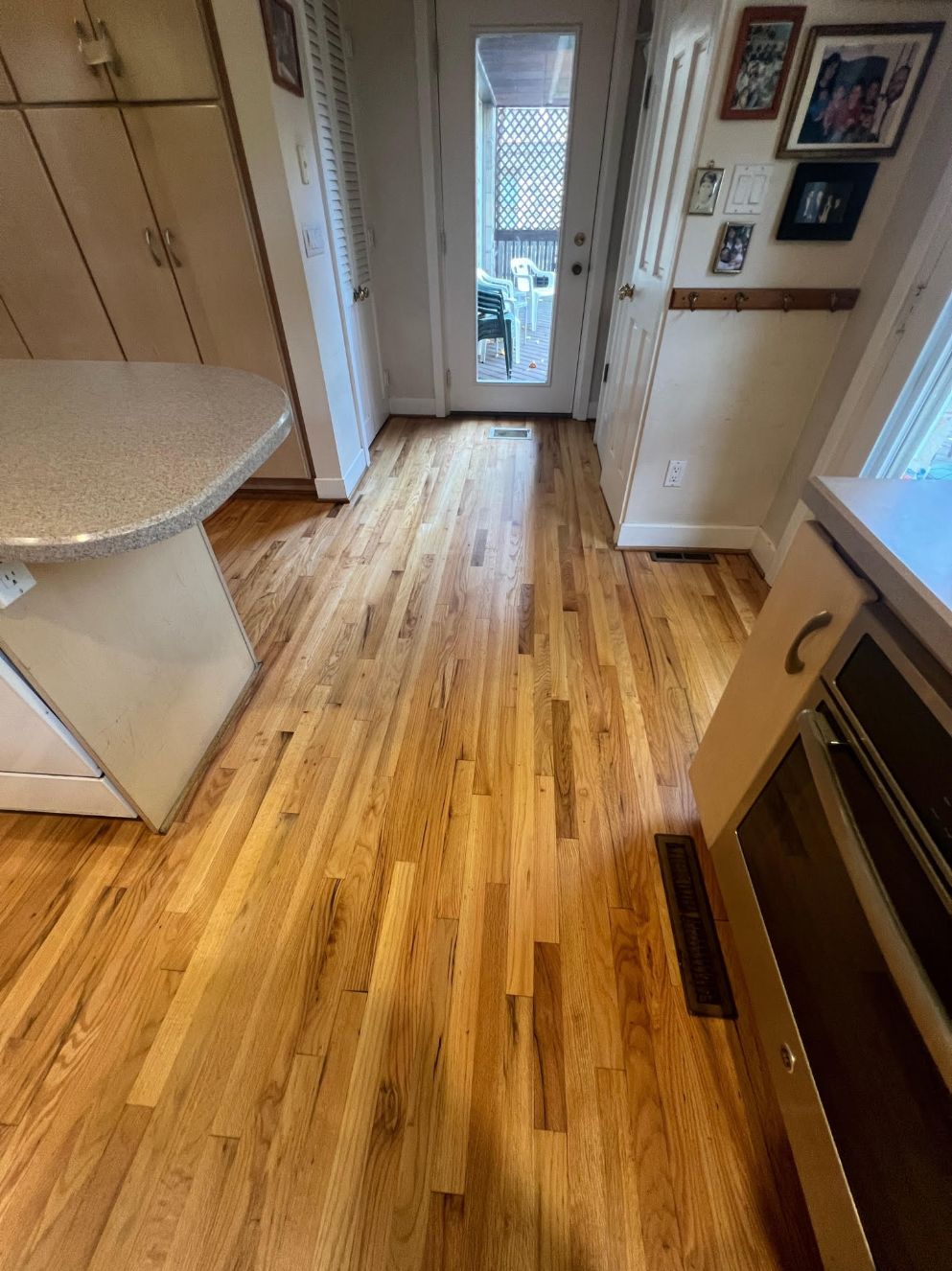 Hallway wood flooring